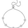 Coupon 👍 1.25 ct. t.w. Created Moissanite Station Bolo Bracelet in Sterling Silver by Belk & Co. 🤩