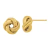 Brand new 🎁 14K Yellow Gold Polished Textured Double Love Knot Post Earrings by Belk & Co. 😉