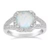 Wholesale ⭐ Lab Created 1.1 ct. t.w. Created Opal and White Topaz Ring in Sterling Silver by Belk & Co. 🔥