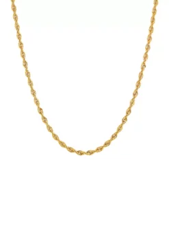 Best deal ❤️ Solid Glitter Necklace in 14K Yellow Gold by Belk & Co. 🥰