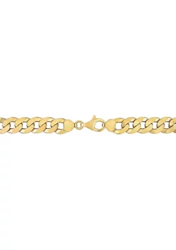 Best deal 😉 10.2MM Curb Link Chain Anklet in 18k Yellow Gold Plated Sterling Silver, 9' by Belk & Co. 👏 -DealsBelk & Co. Store Belk 13456