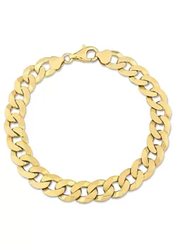 Best deal 😉 10.2MM Curb Link Chain Anklet in 18k Yellow Gold Plated Sterling Silver, 9' by Belk & Co. 👏 -DealsBelk & Co. Store Belk 13457