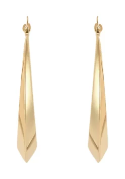 New ❤️ Round Hoop Earrings in 10K Yellow Gold by Belk & Co. 👏 -DealsBelk & Co. Store Belk 13467