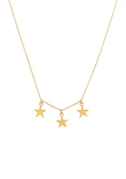 Best reviews of 🥰 3 Dangle Stars Necklace in 10K Yellow Gold by Belk & Co. 🔔 -DealsBelk & Co. Store Belk 13519