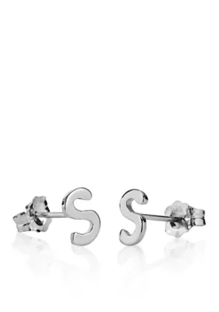Cheapest 🎉 Sterling Silver S Initial Earrings by Belk & Co. ✨ -DealsBelk & Co. Store Belk 13528