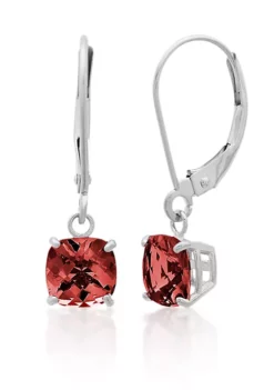 New 🔔 10k White Gold Garnet Earrings by Belk & Co. 🧨 -DealsBelk & Co. Store Belk 13530