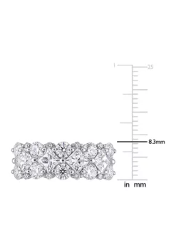 Best reviews of 😉 3.62 ct. t.w. Lab Created Moissanite and 1/10 ct. t.w. Diamond Cluster Ring in 10K White Gold by Belk & Co. ⭐ -DealsBelk & Co. Store Belk 13556