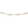 Promo 😉 Polished Open Hearts on Heart Link Station Necklace in 14K Yellow Gold by Belk & Co. 🎉