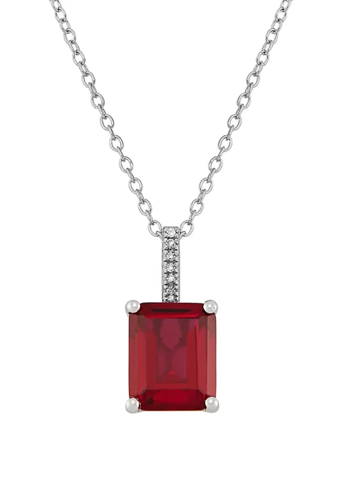 Top 10 ๐ฅฐ 4.2 ct. t.w. Ruby and 0.021 Diamond Chain Pendant Necklace in Sterling Silver by Belk & Co. ๐ 1 Top 10 ๐ฅฐ 4.2 ct. t.w. Ruby and 0.021 Diamond Chain Pendant Necklace in Sterling Silver by Belk & Co. ๐