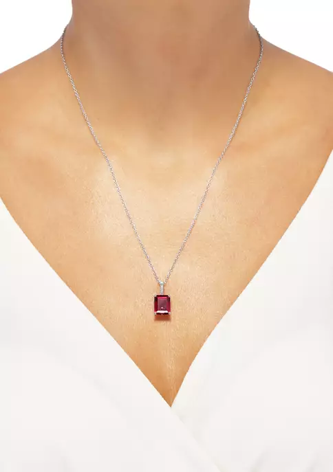Top 10 ๐ฅฐ 4.2 ct. t.w. Ruby and 0.021 Diamond Chain Pendant Necklace in Sterling Silver by Belk & Co. ๐ 2 Top 10 ๐ฅฐ 4.2 ct. t.w. Ruby and 0.021 Diamond Chain Pendant Necklace in Sterling Silver by Belk & Co. ๐ - Image 2