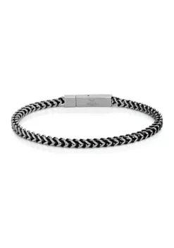 New 🛒 Stainless Steel 4 Millimeter Foxtail Chain Bracelet with Push Lock, 9 Inch by Belk & Co. 👍