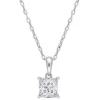 Hot Sale ⭐ Lab Created 1.25 ct. t.g.w. Created Moissanite Solitaire Pendant with Chain in Sterling Silver by Belk & Co. 🛒