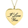 Cheap 🛒 10k Yellow Gold I Love You Heart Pendant by Belk & Co. ✨