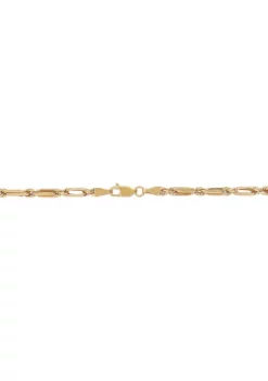 Promo 💯 Hollow Fact Chain Necklace in 10K Yellow Gold by Belk & Co. 🥰 -DealsBelk & Co. Store Belk 13767