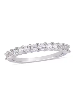 Best Pirce 🌟 1.1 ct. t.w. Lab Created White Sapphire Stacking Ring in Sterling Silver by Belk & Co. 💯 -DealsBelk & Co. Store Belk 138