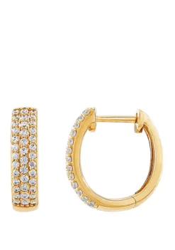 Cheapest 🔥 3/8 ct. t.w. Diamond Earrings in 10K Yellow Gold by Belk & Co. ❤️ -DealsBelk & Co. Store Belk 13809