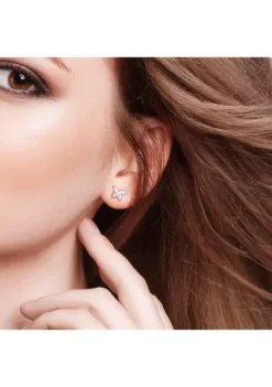 Cheapest ✔️ 1/5 CT TW Diamond Butterfly Stud Earrings in 10k Rose Gold by Belk & Co. 🎉 -DealsBelk & Co. Store Belk 13816