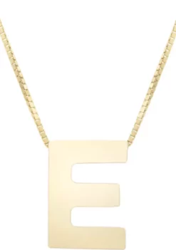 Best reviews of 👏 14 Karat Yellow Gold Block Initial-E Necklace by Belk & Co. ✔️ -DealsBelk & Co. Store Belk 13820