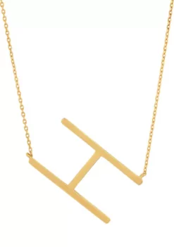 Deals ⌛ 10k Solid Yellow Gold Large Sideways Block Initial Letter Extendable Necklace by Belk & Co. ❤️ -DealsBelk & Co. Store Belk 1384