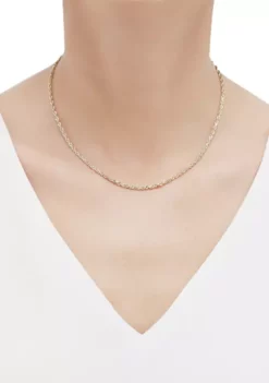 Coupon 🎁 16" Solid Rope Chain in 10K Yellow Gold by Belk & Co. ❤️ -DealsBelk & Co. Store Belk 13840