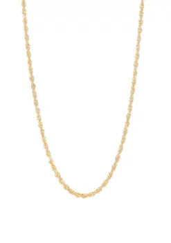 Coupon 🎁 16" Solid Rope Chain in 10K Yellow Gold by Belk & Co. ❤️ -DealsBelk & Co. Store Belk 13841