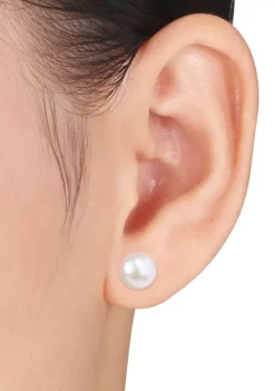 Best reviews of ✨ 2-Piece Set 8-10MM Freshwater Cultured Pearl 18" Strand Necklace and Stud Earrings by Belk & Co. 🔥 -DealsBelk & Co. Store Belk 13848