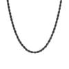 Brand new ✨ Stainless Steel 3 Millimeter Rope Chain Necklace with Black Ion Plating, 24 Inch by Belk & Co. ⭐