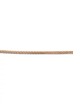 Wholesale 👏 14K Rose Gold 1 Millimeter Adjustable Wheat Chain by Belk & Co. ✔️