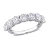 New ❤️ 2.5 ct. t.w. Created Moissanite Semi Eternity Band in 10k White Gold by Belk & Co. 🛒