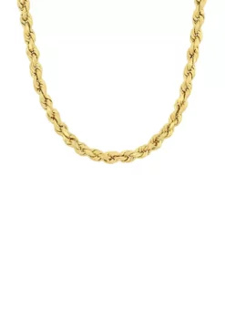 Best Pirce ⌛ 20 Inch Rope Chain Necklace in 10K Yellow Gold by Belk & Co. 🎁