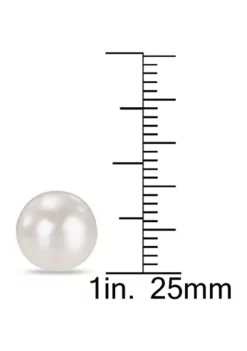 Top 10 😉 9-10mm Cultured Freshwater Pearl Stud Earrings in 14k White Gold by Belk & Co. 🧨 -DealsBelk & Co. Store Belk 13993