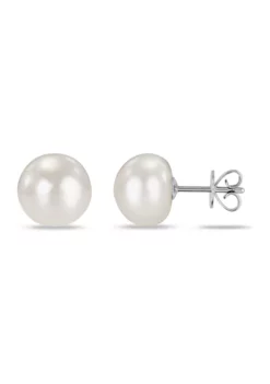 Top 10 😉 9-10mm Cultured Freshwater Pearl Stud Earrings in 14k White Gold by Belk & Co. 🧨 -DealsBelk & Co. Store Belk 13994