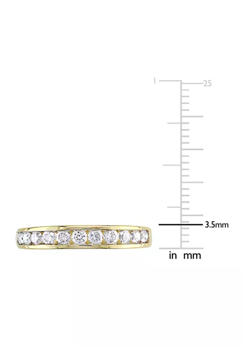 Discount 😍 1/2 ct. t.w. Diamond Anniversary Band in 14K Yellow Gold by Belk & Co. 😍 3 Discount 😍 1/2 ct. t.w. Diamond Anniversary Band in 14K Yellow Gold by Belk & Co. 😍 - Image 3