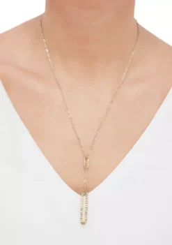 Brand new 👍 10K Yellow Gold Paperclip Necklace by Belk & Co. ⌛ -DealsBelk & Co. Store Belk 14009