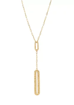 Brand new 👍 10K Yellow Gold Paperclip Necklace by Belk & Co. ⌛ -DealsBelk & Co. Store Belk 14010