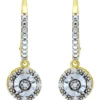 Best deal 😀 1/10 ct. t.w. Diamond Drop Leverback Earrings, 18kt Gold over Silver by Belk & Co. 👏