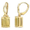 Outlet 💯 6.26 ct. t.g.w. Citrine and White Topaz Earrings in Yellow Plated Sterling Silver by Belk & Co. ⭐