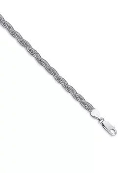 Coupon ๐ 14k White Gold Braided Fox Bracelet by Belk & Co. ๐ฅ