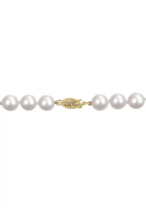 Coupon ๐ 18" 8-8.5MM Japanese Akoya Cultured Pearl Necklace with 14K FE Clasp, AA Quality by Belk & Co. ๐ 4 Coupon ๐ 18" 8-8.5MM Japanese Akoya Cultured Pearl Necklace with 14K FE Clasp, AA Quality by Belk & Co. ๐ - Image 4