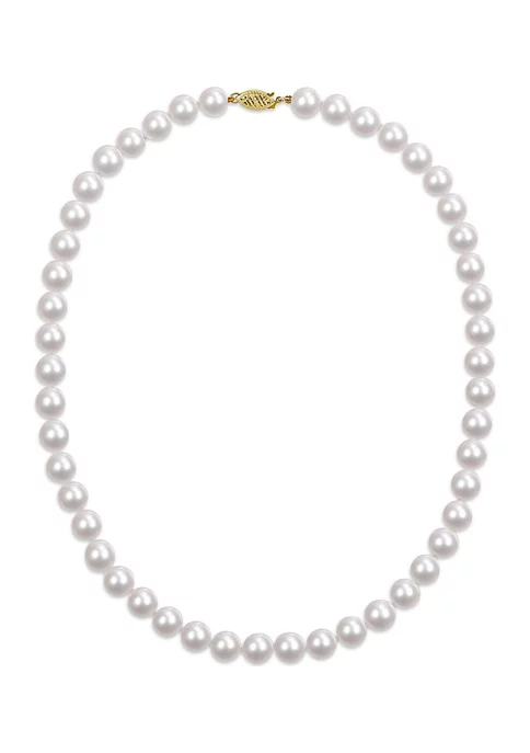 Coupon ๐ 18" 8-8.5MM Japanese Akoya Cultured Pearl Necklace with 14K FE Clasp, AA Quality by Belk & Co. ๐ 5 Coupon ๐ 18" 8-8.5MM Japanese Akoya Cultured Pearl Necklace with 14K FE Clasp, AA Quality by Belk & Co. ๐ - Image 5