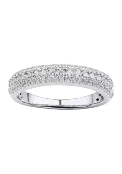Discount 💯 1/2 ct. t.w. Diamond Ring in 10K White Gold by Belk & Co. ❤️