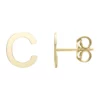 Buy 😍 14KY Yellow Gold Initial-C Post Earring by Belk & Co. ✔️