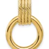 Cheapest 🎉 14K Yellow Gold Polished and Textured Circle Pendant by Belk & Co. 👍