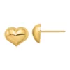 Buy ✔️ 14K Yellow Gold Polished Puffed Heart Post Earrings by Belk & Co. 🎉