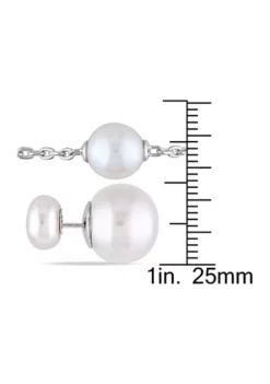 Deals 🎁 9-9.5mm Cultured Freshwater Pearl Necklace and 8-8.5MM & 12.5-13MM Cultured Freshwater Button Pearl Stud Earrings in Sterling Silver by Belk & Co. 😍 -DealsBelk & Co. Store Belk 14117