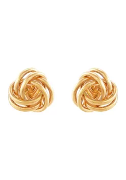 Top 10 🤩 Knot Stud Earrings in 14K Yellow Gold by Belk & Co. 👍 -DealsBelk & Co. Store Belk 1413