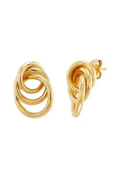 Top 10 👍 14K Yellow Gold Triple Grad Tube Hoop by Belk & Co. ⌛