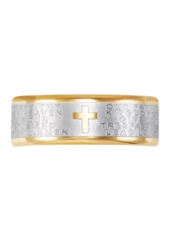 Best Pirce 🎉 Men's Lord's Prayer Band in Stainless Steel by Belk & Co. 🧨 -DealsBelk & Co. Store Belk 14210