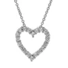 Wholesale 😀 1/2 ct. t.w. Diamond Heart Pendant Necklace in 10k White Gold by Belk & Co. 🥰