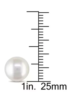 Wholesale 👍 9-9.5mm White Cultured Freshwater Pearl Stud Earrings in 14k Yellow Gold by Belk & Co. 🛒 -DealsBelk & Co. Store Belk 14228